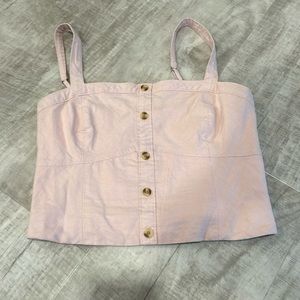 Abercrombie and fitch corset crop top